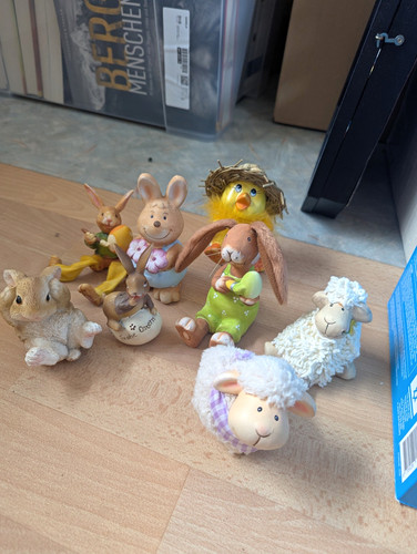 Ostern dekofiguren set hasen - ostern,